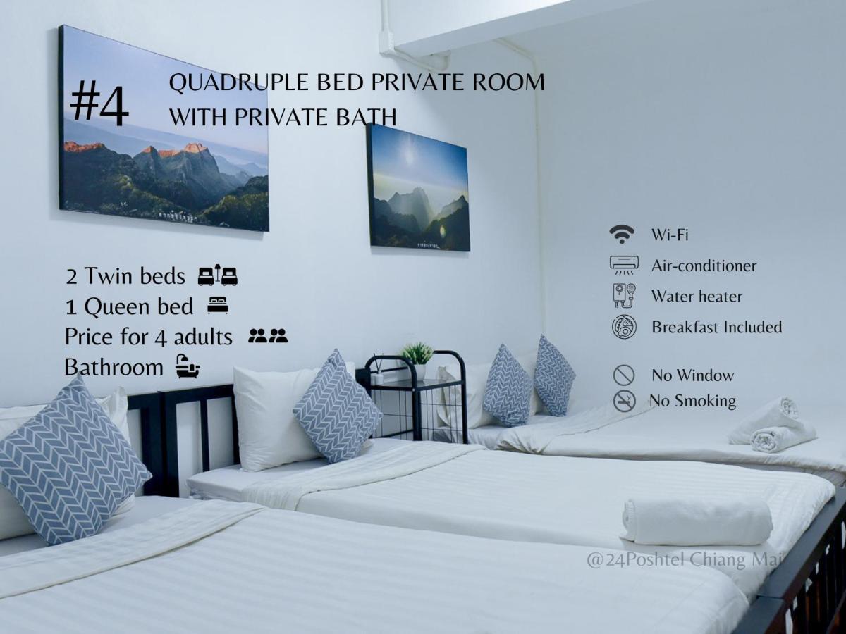Hostel 24 Poshtel Chiangmai Chiang Mai Zewnętrze zdjęcie